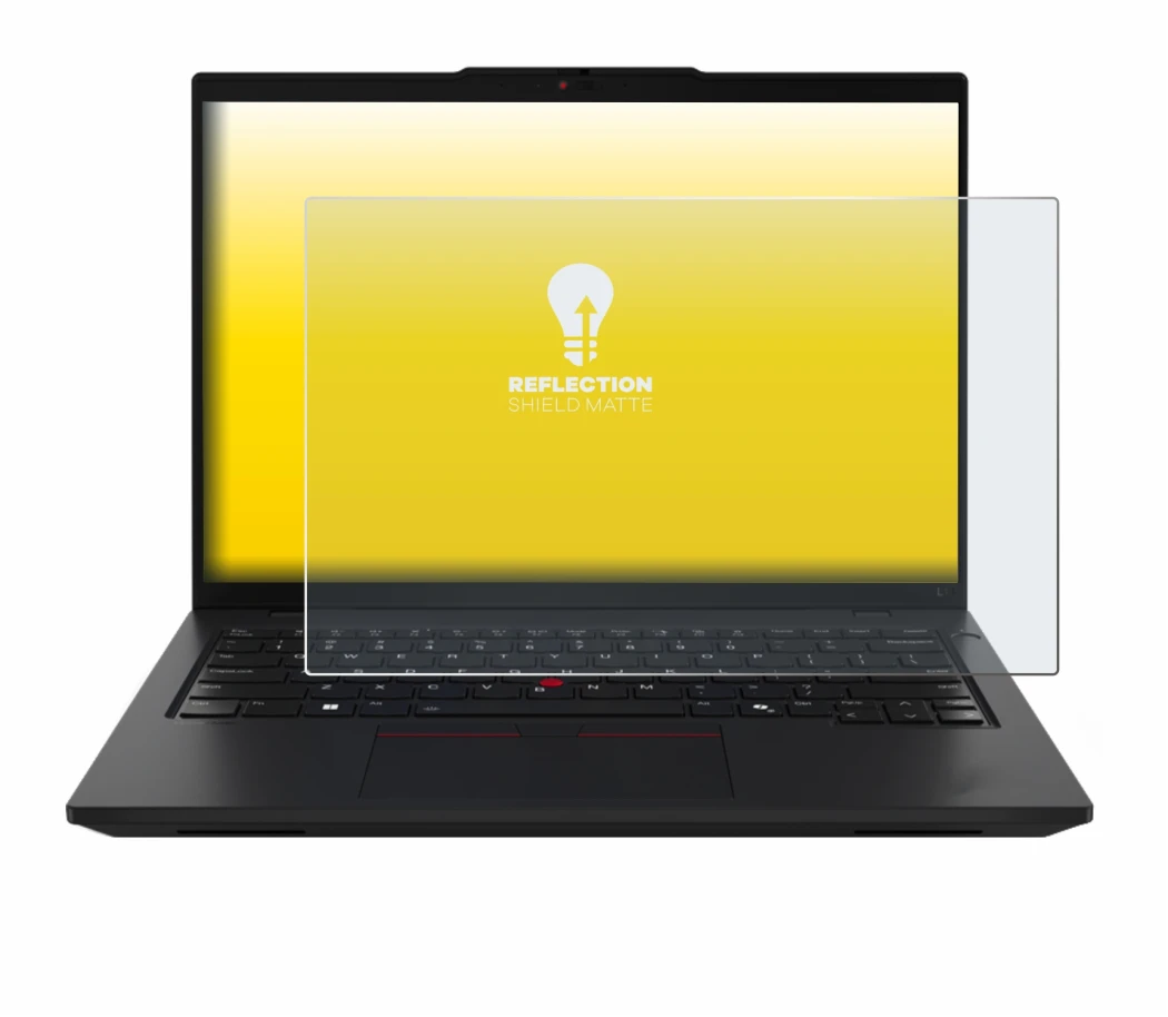 Abbildung des Geräts Lenovo ThinkPad L14 Gen 5 mit einer Vielzahl des Displayschutzes.