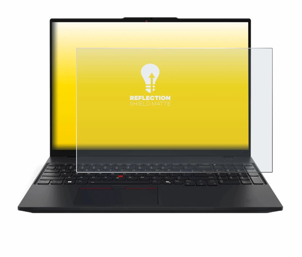 Abbildung des Geräts Lenovo ThinkPad L16 Gen 1 mit einer Vielzahl des Displayschutzes.