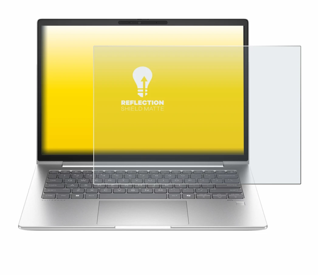 Abbildung des Geräts HP EliteBook 660 G11 mit einer Vielzahl des Displayschutzes.