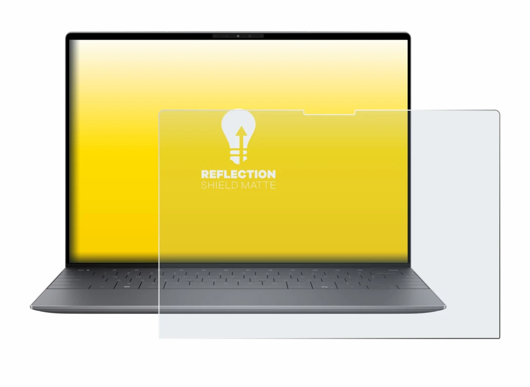 Abbildung des Geräts Dell XPS 13 9345 mit einer Vielzahl des Displayschutzes.