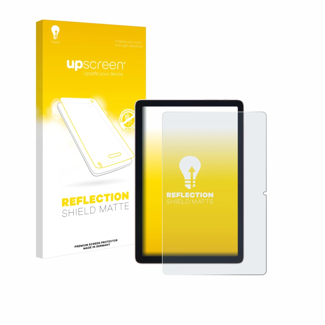 Vorderseite einer Produktverpackung mit dem Markenlogo upscreen. Daneben ist das Gerät Doogee T10 Pro mit dem zugehörigen Disp