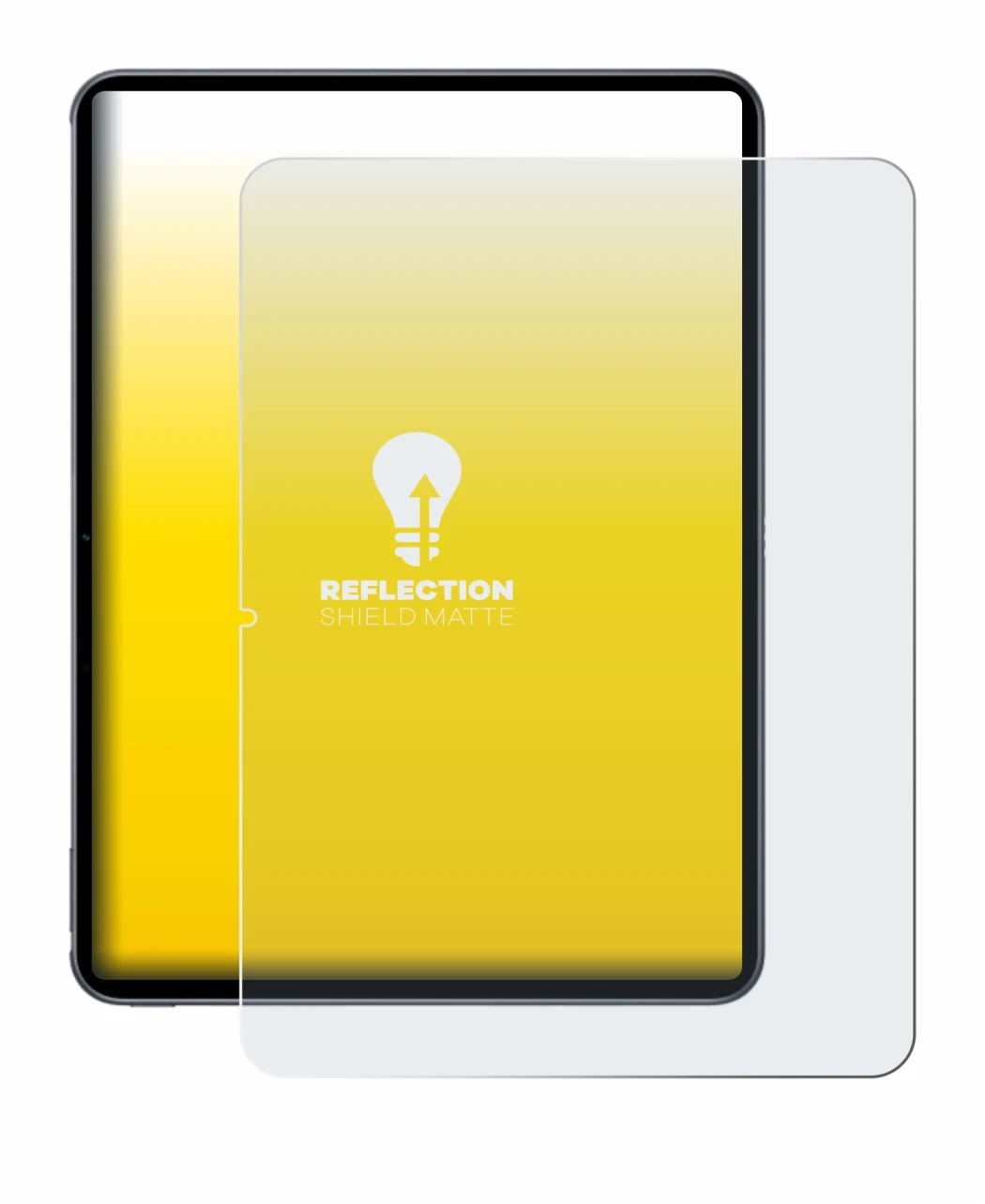 Abbildung des Geräts OnePlus Pad 2 (Hochformat) mit einer Vielzahl des Displayschutzes.