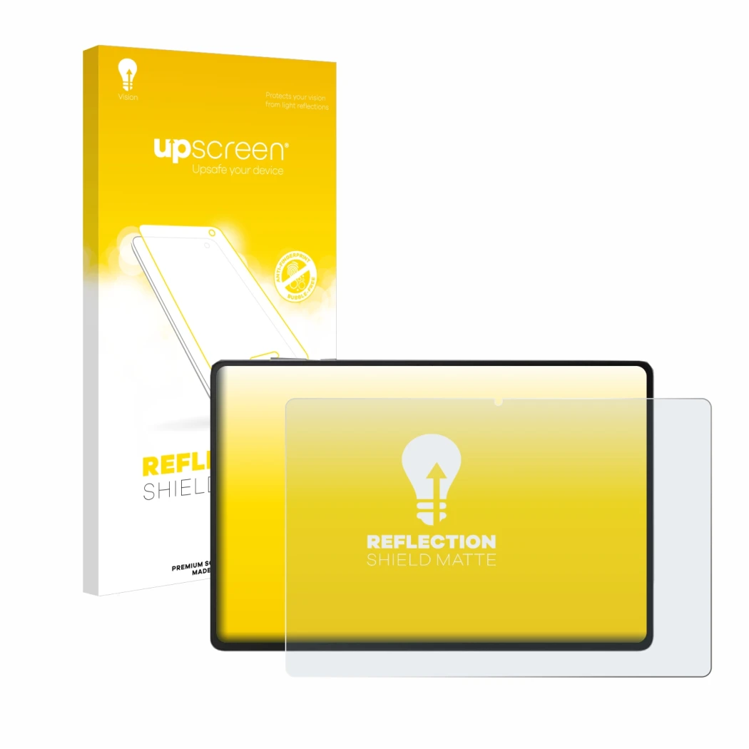 Vorderseite einer Produktverpackung mit dem Markenlogo upscreen. Daneben ist das Gerät Honor Pad X8a mit dem zugehörigen Displ
