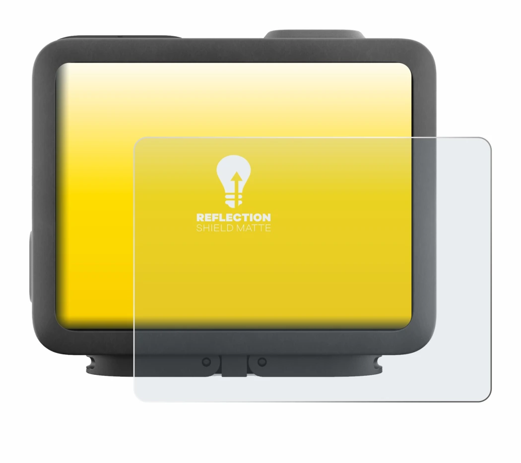 Abbildung des Geräts GoPro Hero 4k mit einer Vielzahl des Displayschutzes.