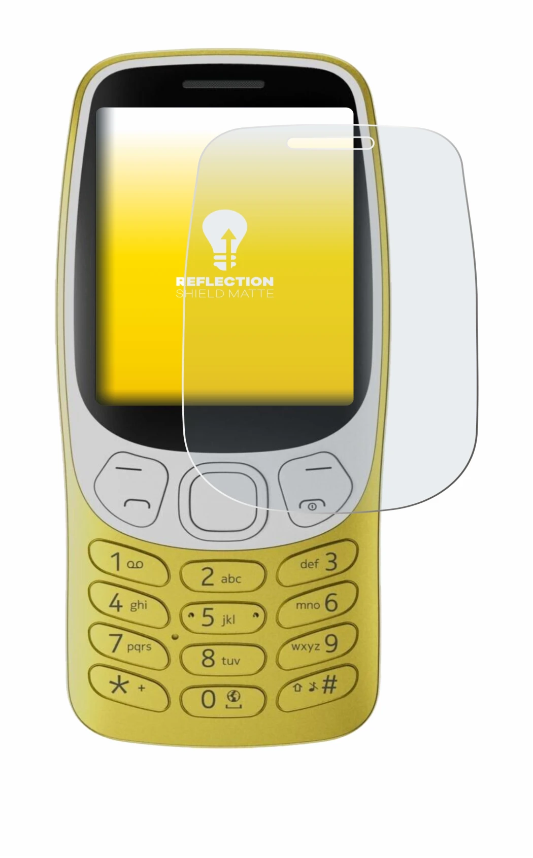 Abbildung des Geräts Nokia 3210 mit einer Vielzahl des Displayschutzes.