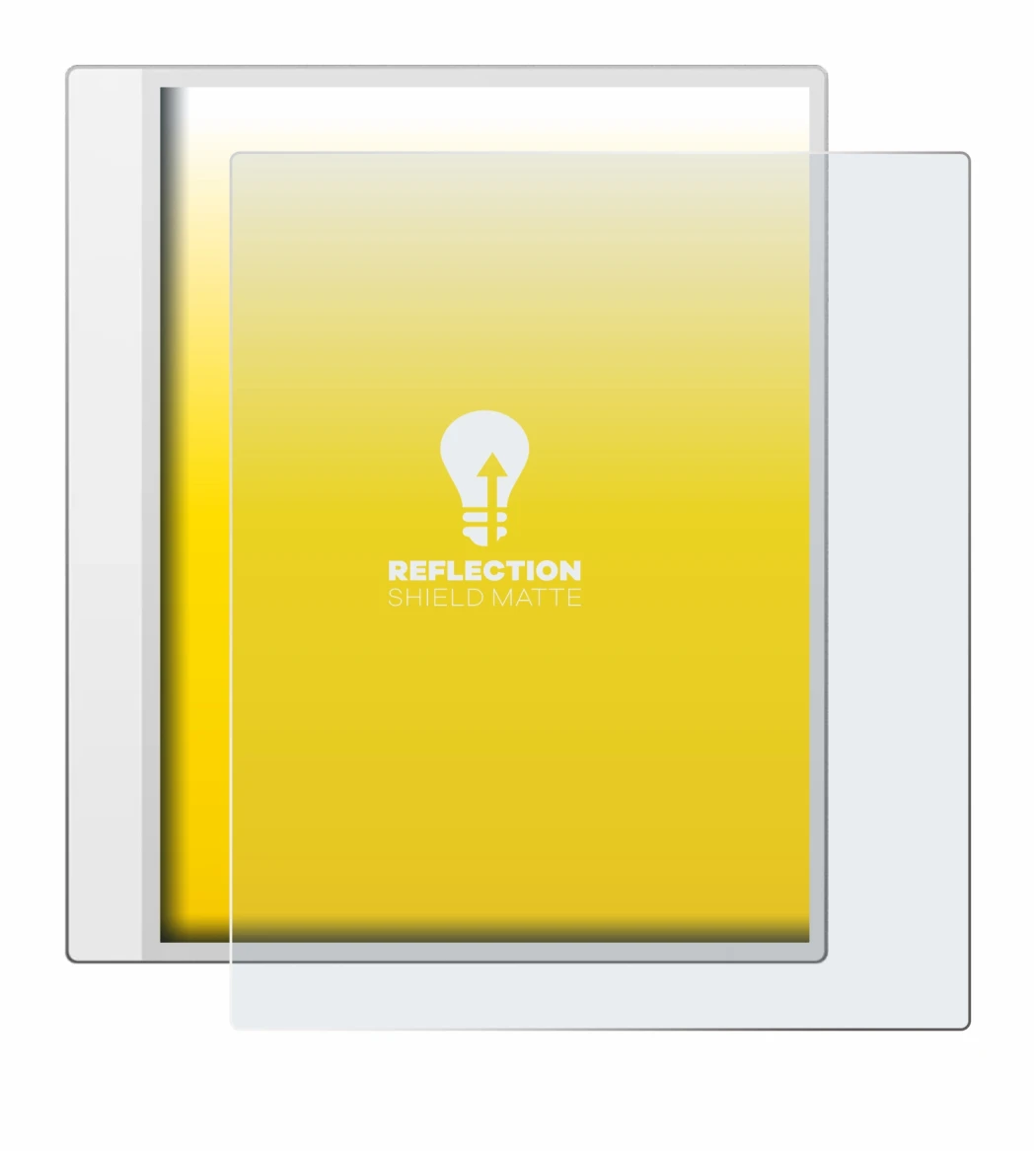 Abbildung des Geräts Boox Note Max mit einer Vielzahl des Displayschutzes.