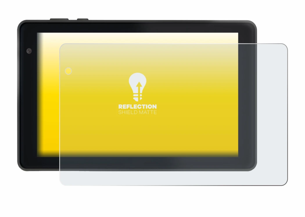 Abbildung des Geräts Lisciani Mio Tab 7 mit einer Vielzahl des Displayschutzes.