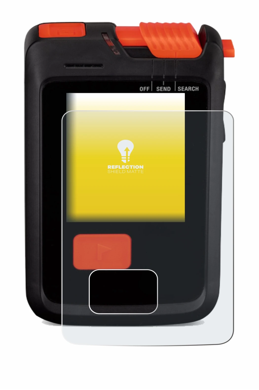 Abbildung des Geräts Mammut Barryvox S2 mit einer Vielzahl des Displayschutzes.