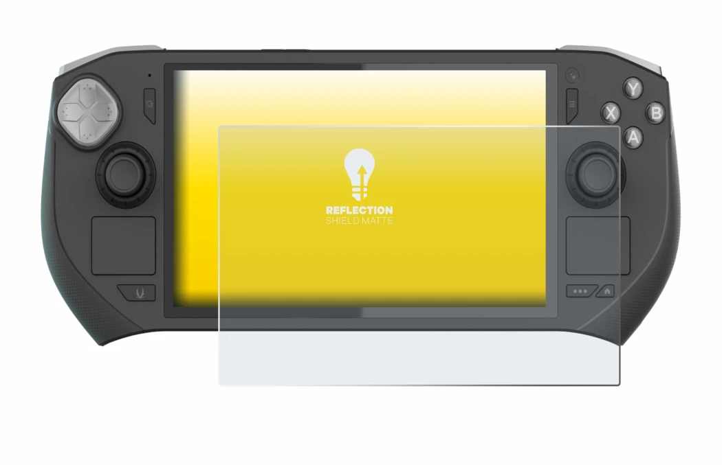 Abbildung des Geräts Zotac Gaming Zone mit einer Vielzahl des Displayschutzes.