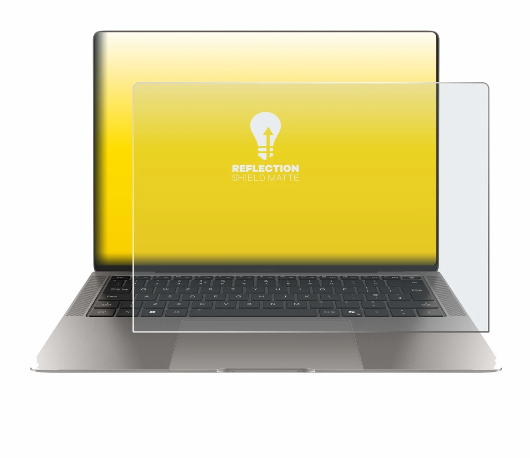 Abbildung des Geräts Honor MagicBook Art 14 mit einer Vielzahl des Displayschutzes.