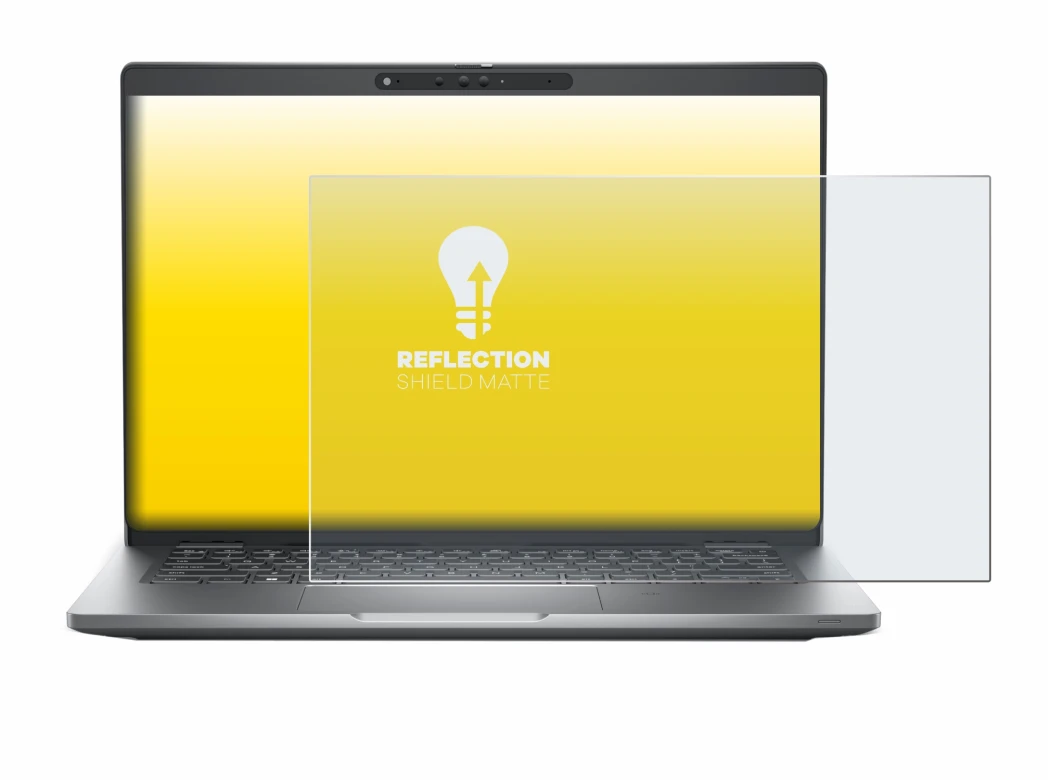 Abbildung des Geräts Dell Latitude 5330 mit einer Vielzahl des Displayschutzes.