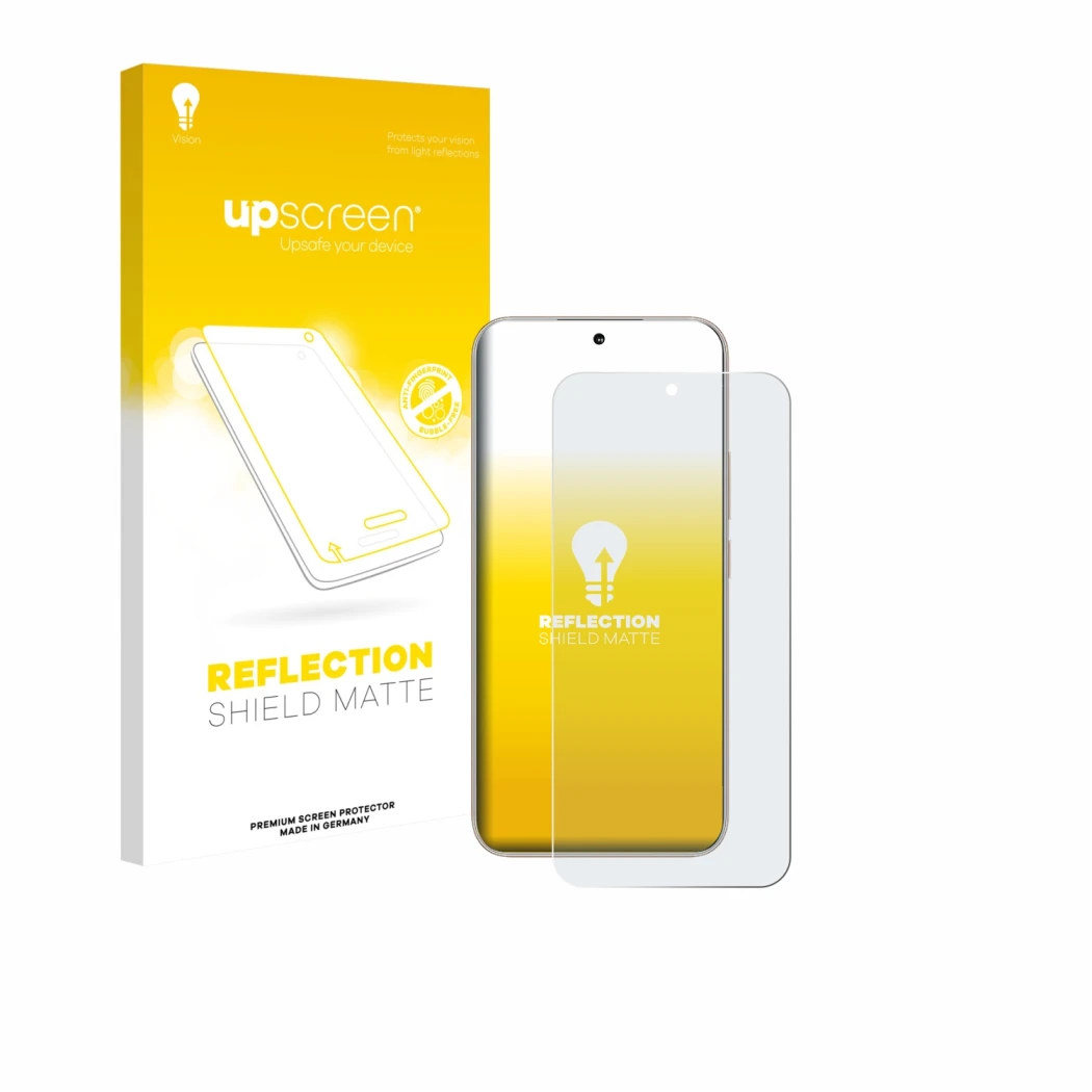 Vorderseite einer Produktverpackung mit dem Markenlogo upscreen. Daneben ist das Gerät Honor 400 mit dem zugehörigen Displaysc