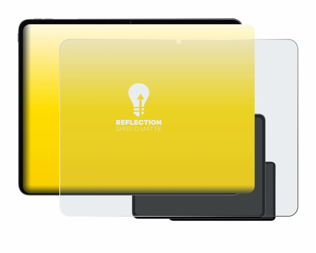 Abbildung des Geräts OnePlus Pad 3 mit einer Vielzahl des Displayschutzes.