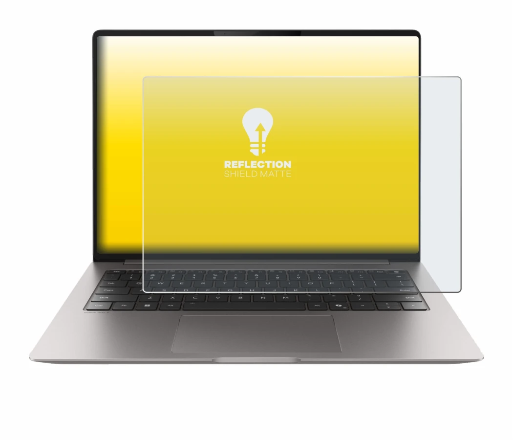 Abbildung des Geräts Honor MagicBook Pro 14 mit einer Vielzahl des Displayschutzes.