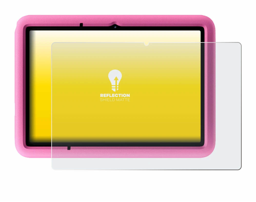 Abbildung des Geräts Blackview Tab A6 Kids mit einer Vielzahl des Displayschutzes.