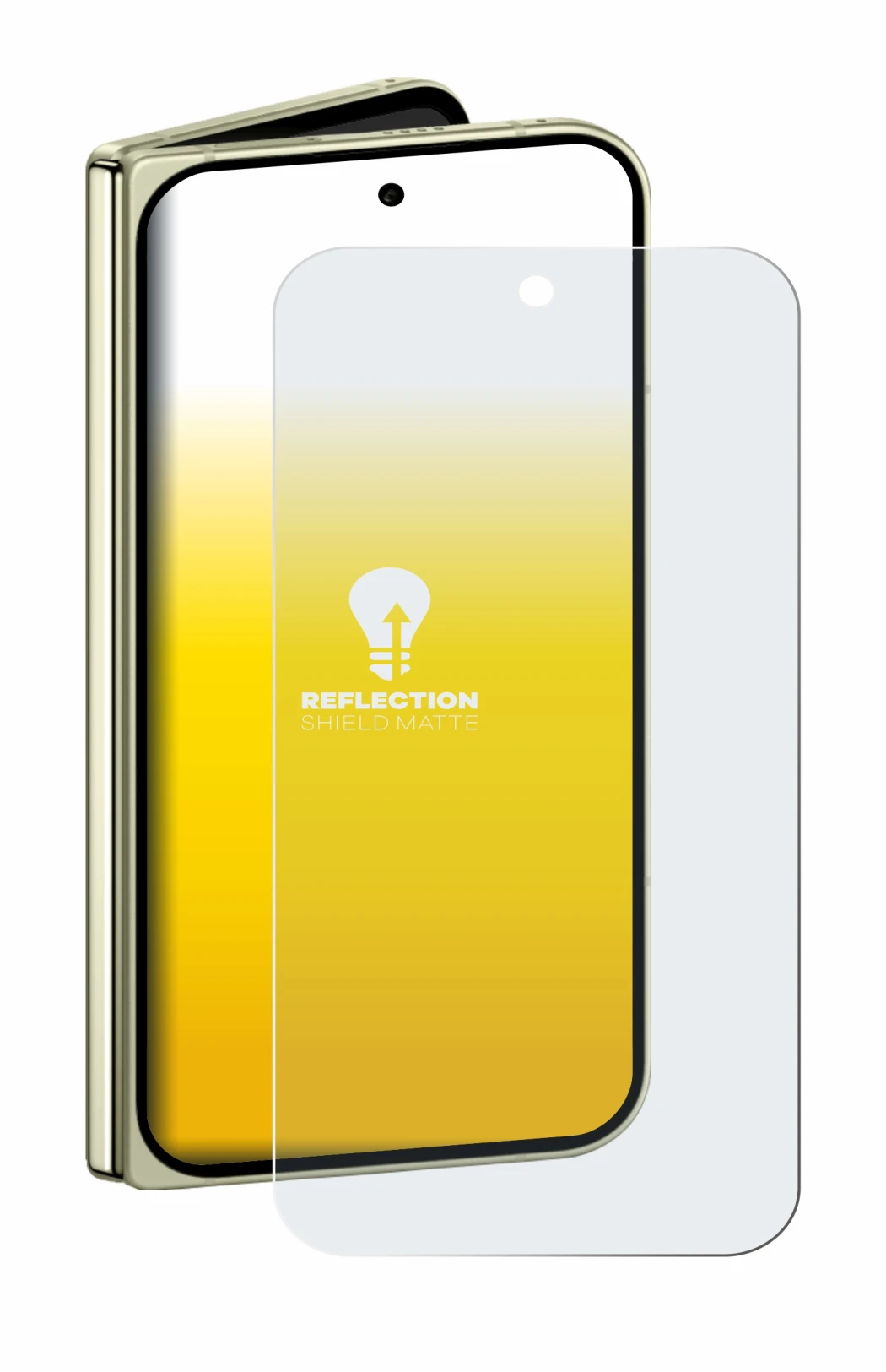 Abbildung des Geräts Google Pixel 10 Pro Fold mit einer Vielzahl des Displayschutzes.