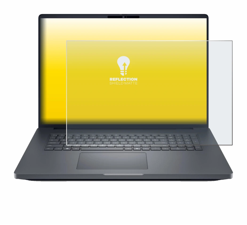 Abbildung des Geräts Dell Pro Max Plus 18 mit einer Vielzahl des Displayschutzes.
