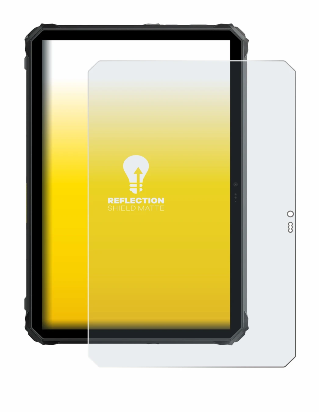 Abbildung des Geräts Blackview Active 7 mit einer Vielzahl des Displayschutzes.