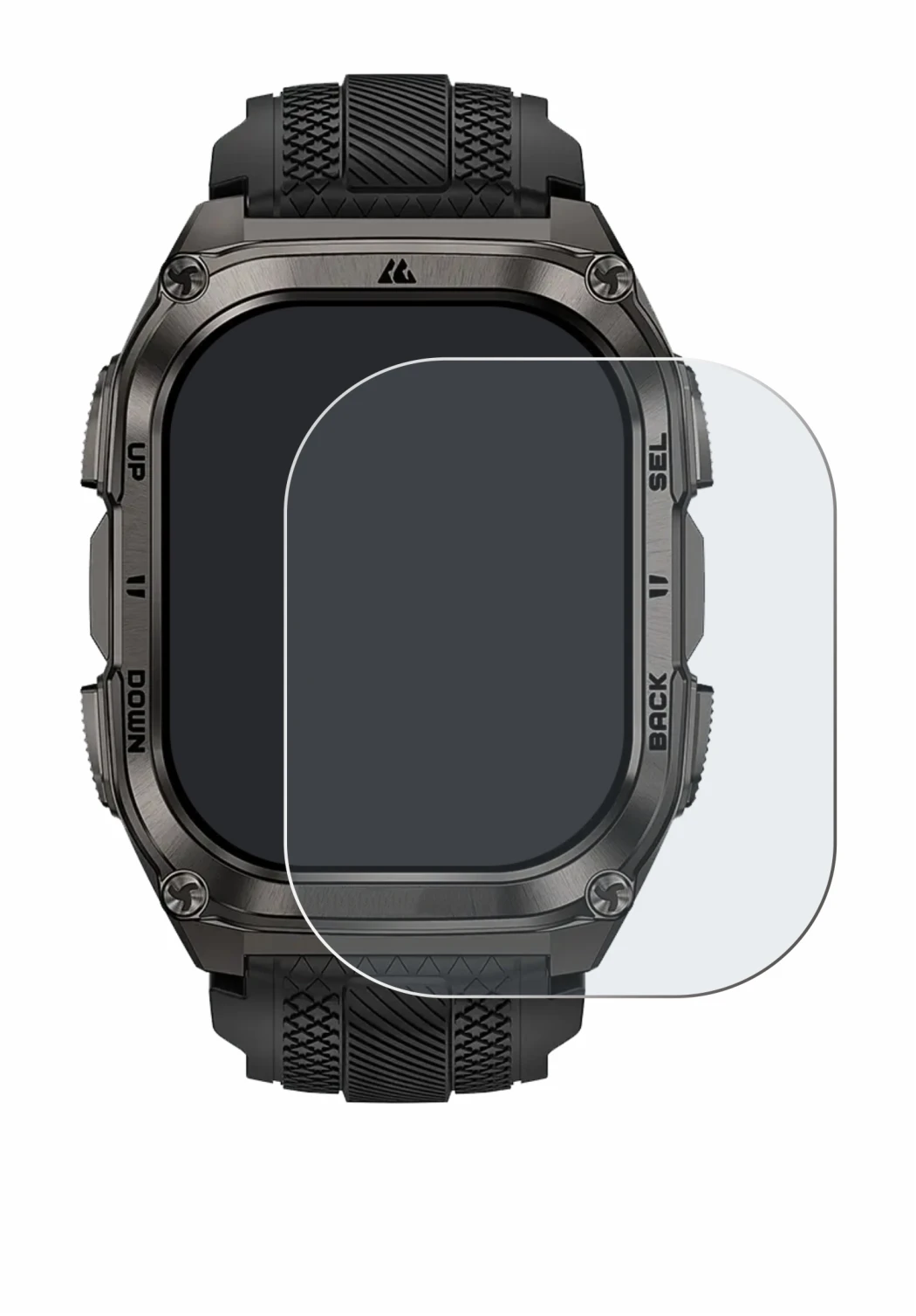 Abbildung des Geräts Kospet Tank M4 mit einer Vielzahl des Displayschutzes.