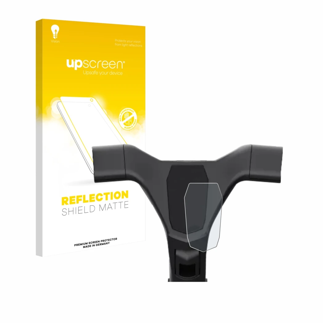 Vorderseite einer Produktverpackung mit dem Markenlogo upscreen. Daneben ist das Gerät Navee ST3 mit dem zugehörigen Displaysc