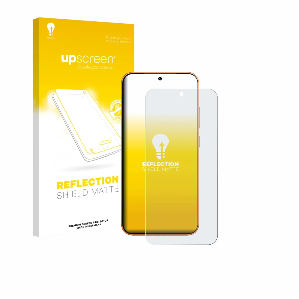 Vorderseite einer Produktverpackung mit dem Markenlogo upscreen. Daneben ist das Gerät Honor Magic 8 Pro Lite mit dem zugehöri