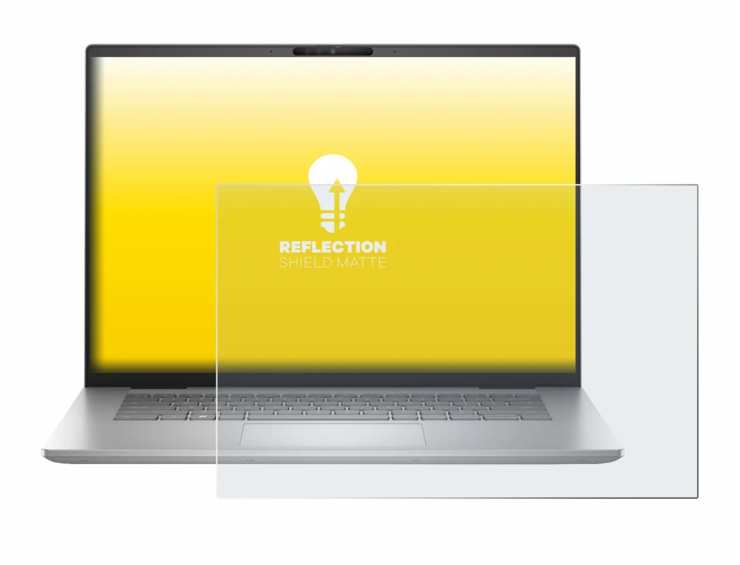 Abbildung des Geräts Dell Inspiron 16 Plus 7630 mit einer Vielzahl des Displayschutzes.
