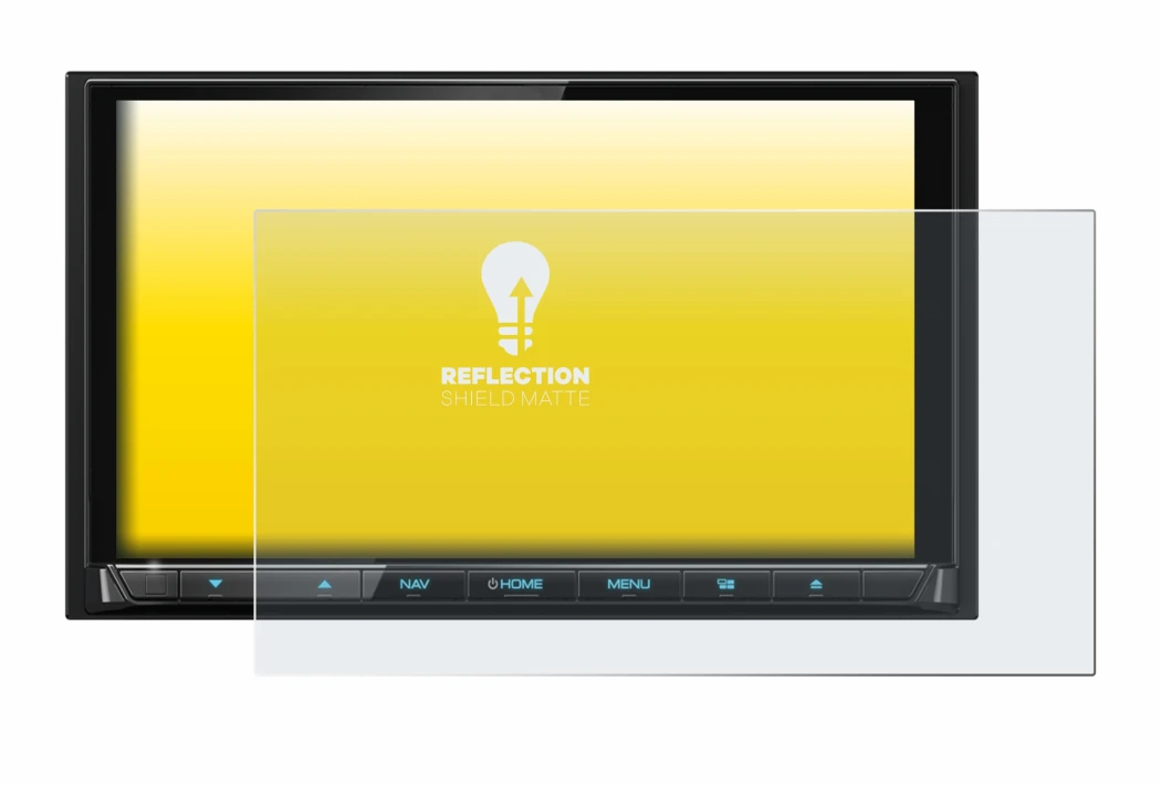 Abbildung des Geräts Kenwood DNX9190DABS mit einer Vielzahl des Displayschutzes.