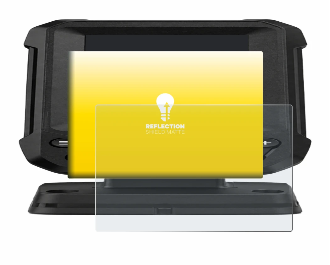 Abbildung des Geräts Lowrance Eagle 4 mit einer Vielzahl des Displayschutzes.