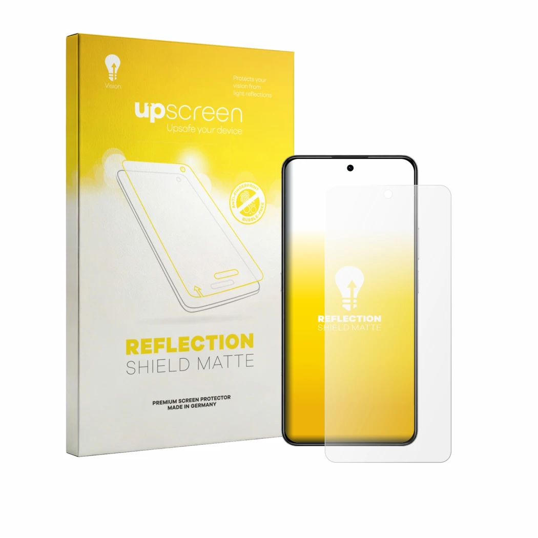 Vorderseite einer Produktverpackung mit dem Markenlogo upscreen. Daneben ist das Gerät Honor X8d mit dem zugehörigen Displaysc