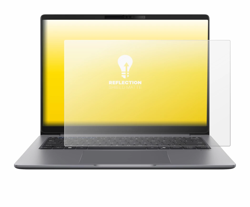 Abbildung des Geräts ASUS ExpertBook PM3 mit einer Vielzahl des Displayschutzes.