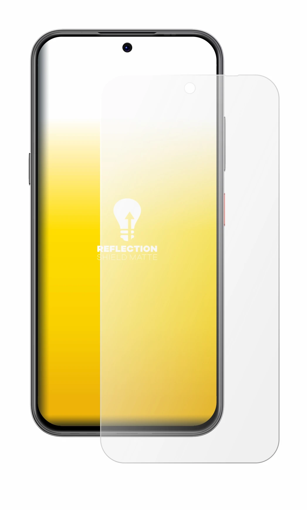 Abbildung des Geräts ZTE Blade V80 Pro mit einer Vielzahl des Displayschutzes.