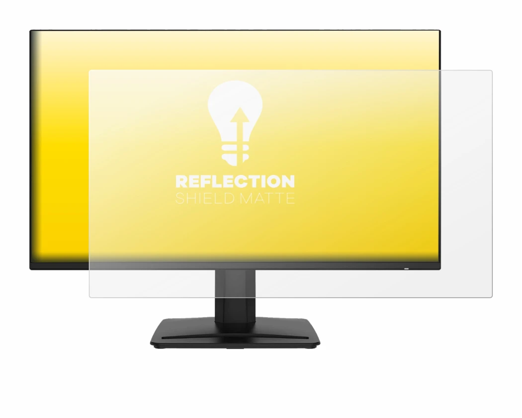 Abbildung des Geräts MSI PRO MP243 mit einer Vielzahl des Displayschutzes.
