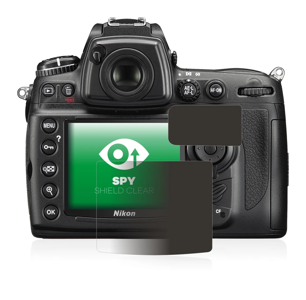 Abbildung des Geräts Nikon D700 mit einer Vielzahl des Displayschutzes.