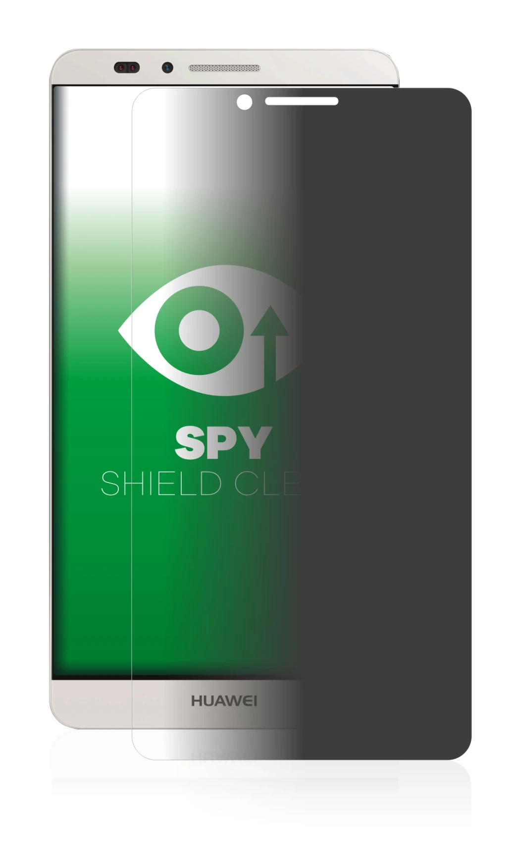 Abbildung des Geräts Huawei Ascend Mate 7 mit einer Vielzahl des Displayschutzes.