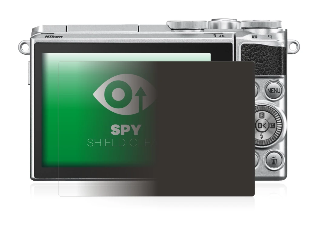 Abbildung des Geräts Nikon 1 J5 mit einer Vielzahl des Displayschutzes.