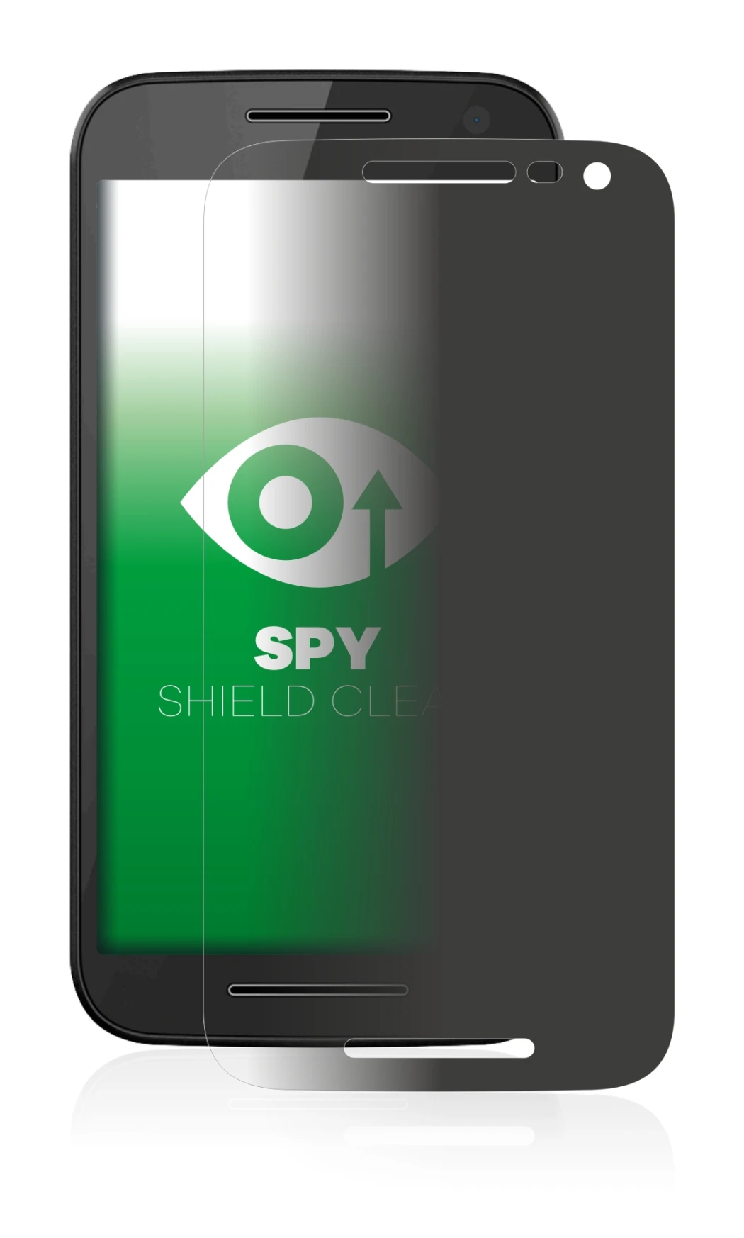 Abbildung des Geräts Motorola Moto G3 2015 mit einer Vielzahl des Displayschutzes.