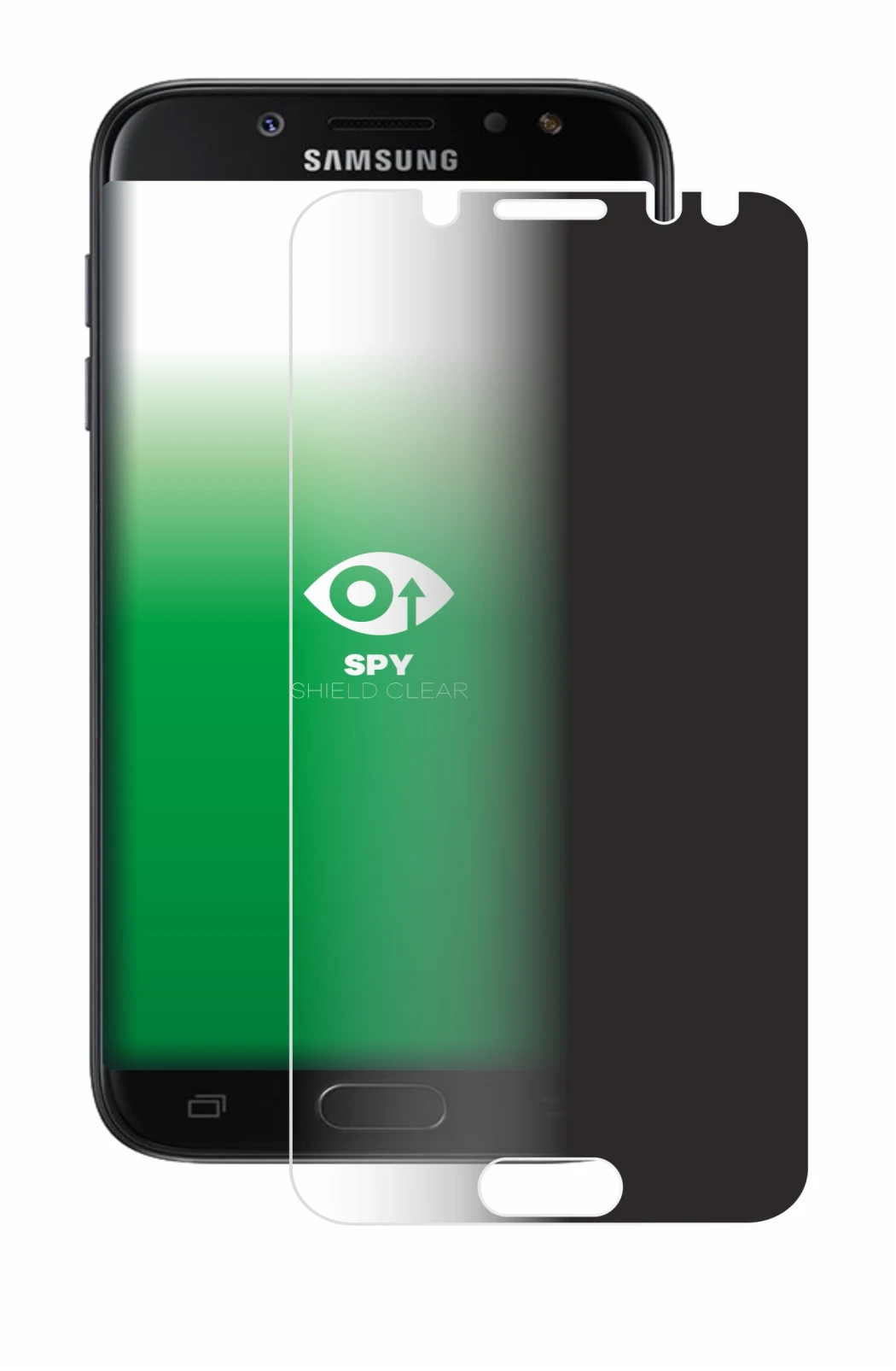 Abbildung des Geräts Samsung Galaxy J5 2017 mit einer Vielzahl des Displayschutzes.