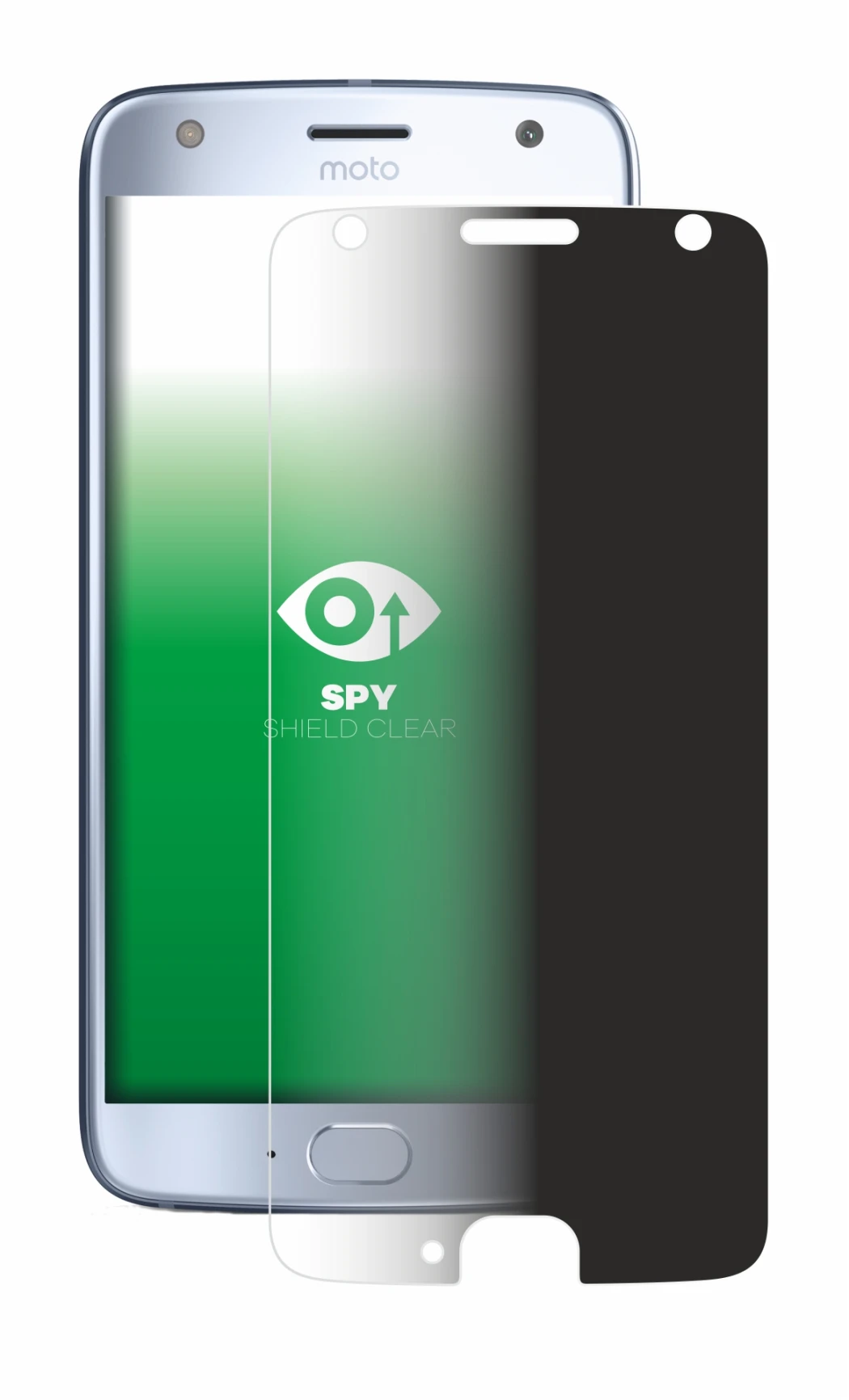 Abbildung des Geräts Motorola Moto X4 mit einer Vielzahl des Displayschutzes.