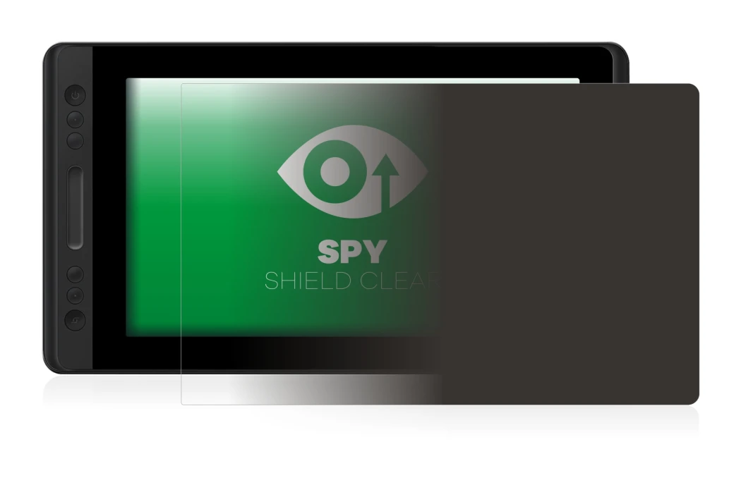 Abbildung des Geräts Huion Kamvas Pro 13 mit einer Vielzahl des Displayschutzes.