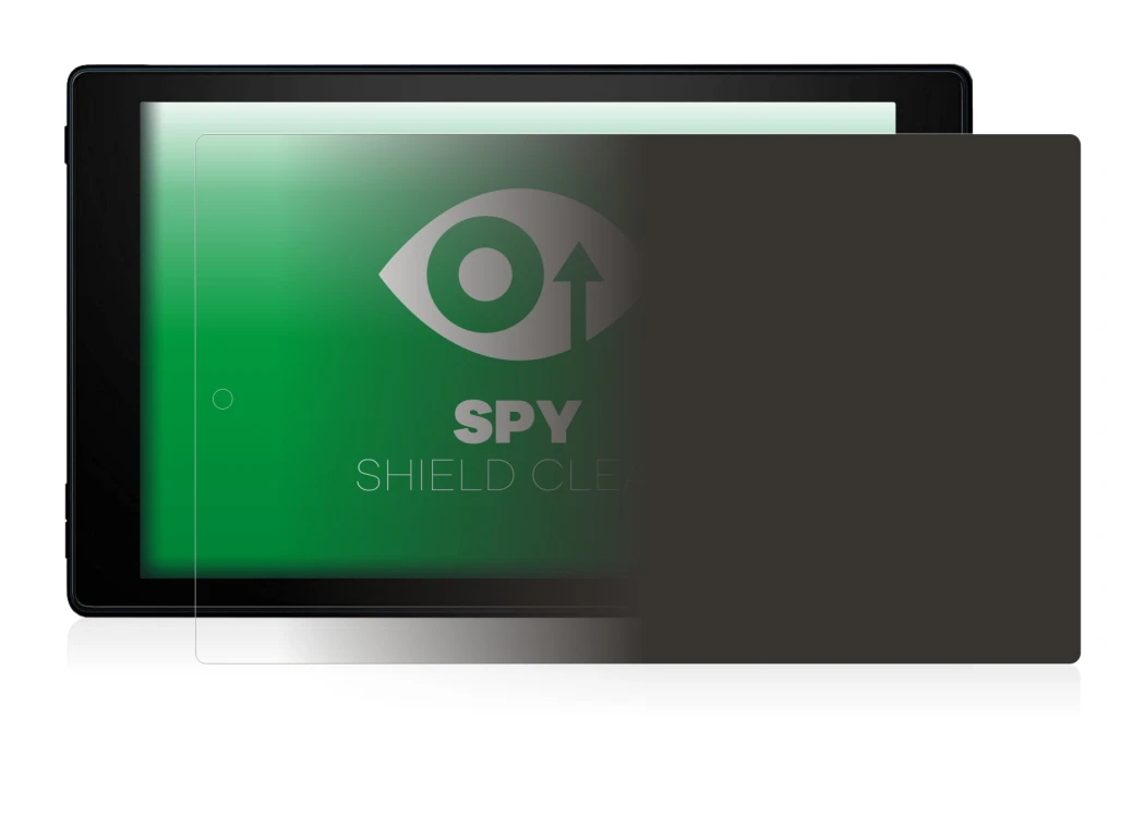 Abbildung des Geräts Amazon Fire HD 10 2019 (9. Gen.) mit einer Vielzahl des Displayschutzes.