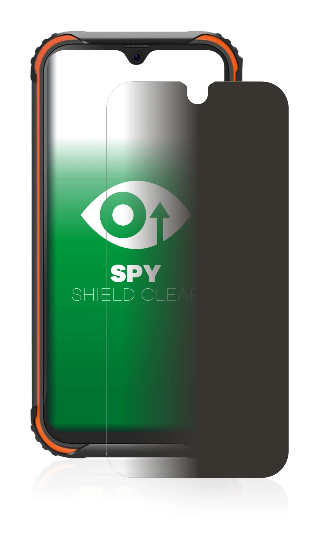 Abbildung des Geräts Blackview BV5900 mit einer Vielzahl des Displayschutzes.