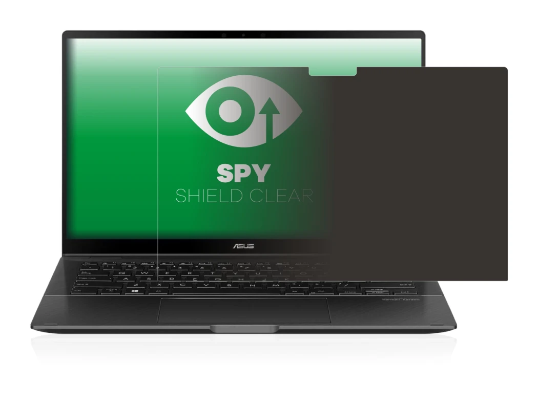 Abbildung des Geräts ASUS ZenBook Flip 14 UX463FA mit einer Vielzahl des Displayschutzes.