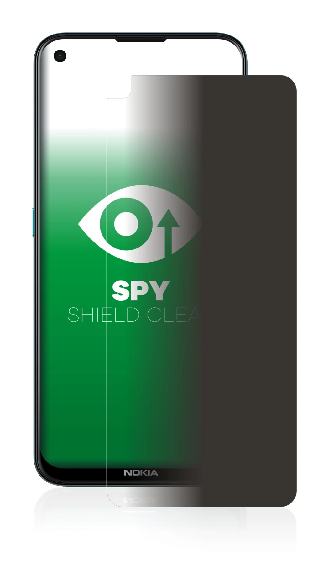 Abbildung des Geräts Nokia 5.4 mit einer Vielzahl des Displayschutzes.