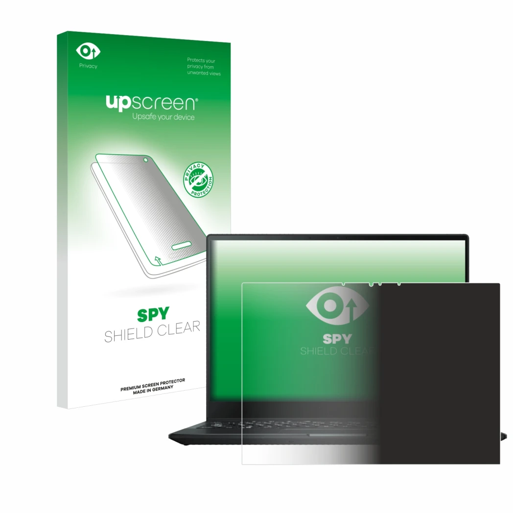 Vorderseite einer Produktverpackung mit dem Markenlogo upscreen. Daneben ist das Gerät ASUS Rog Flow X13 2022 mit dem zugehöri