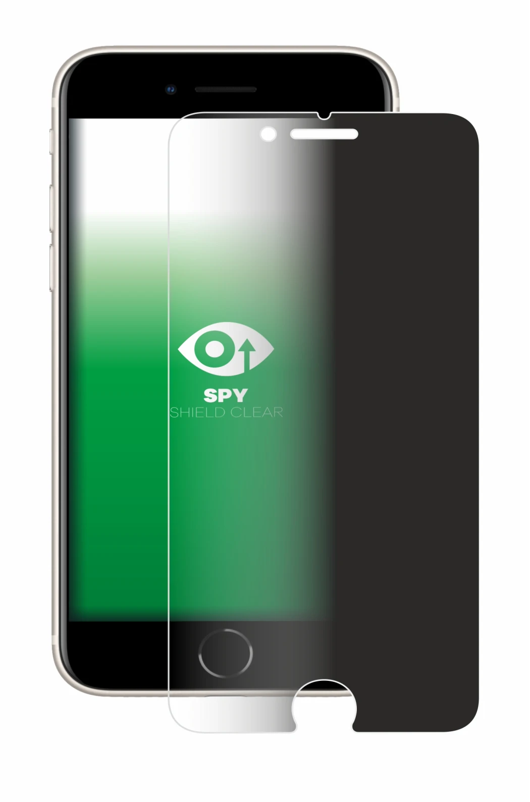 Abbildung des Geräts Apple iPhone SE 3 2022 mit einer Vielzahl des Displayschutzes.