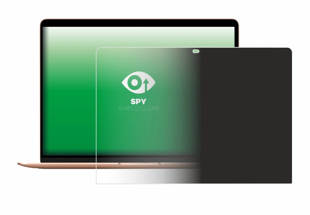 Abbildung des Geräts Apple MacBook Air M1 2020 mit einer Vielzahl des Displayschutzes.