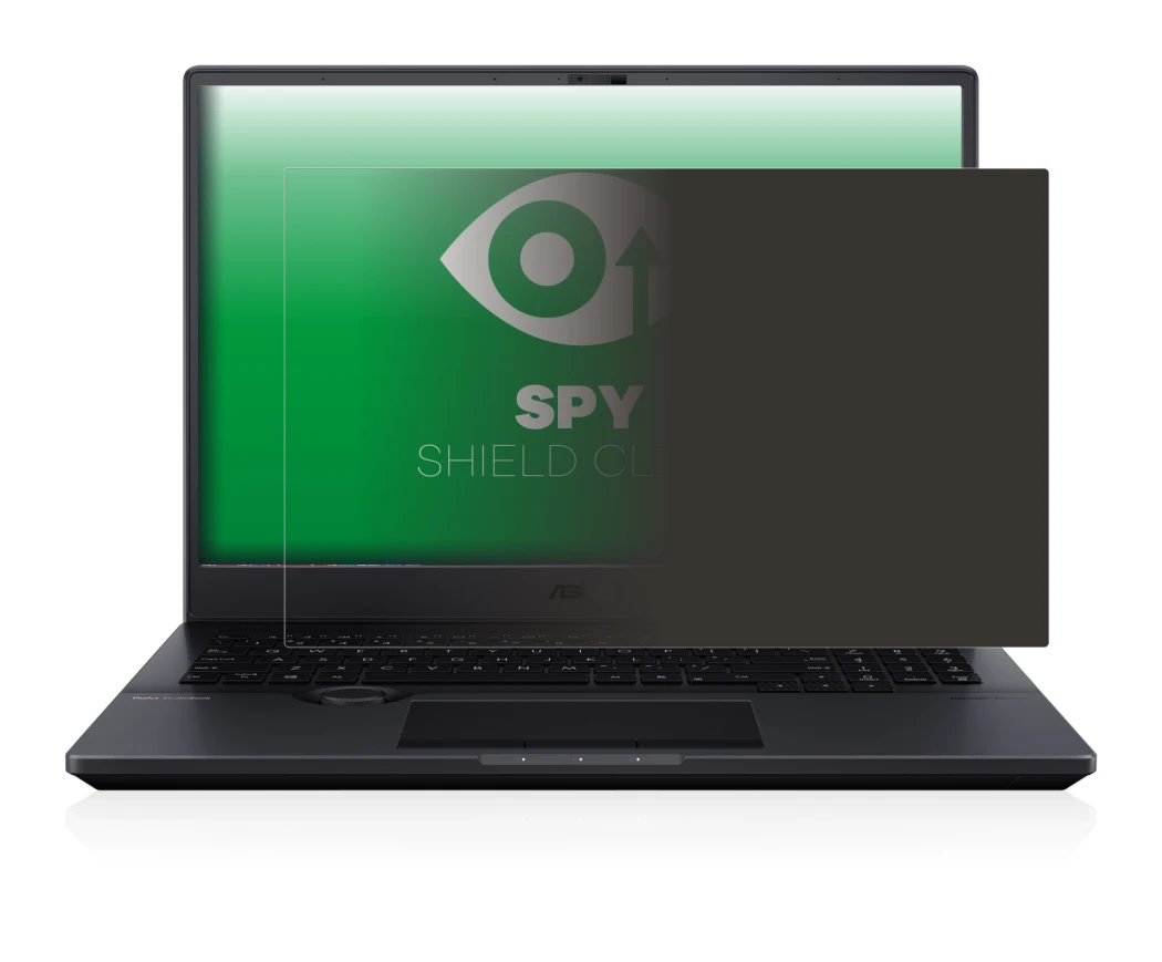Abbildung des Geräts ASUS ProArt StudioBook Pro 16 OLED mit einer Vielzahl des Displayschutzes.