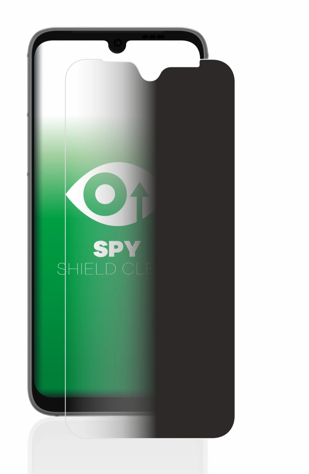 Abbildung des Geräts Fairphone 4 mit einer Vielzahl des Displayschutzes.