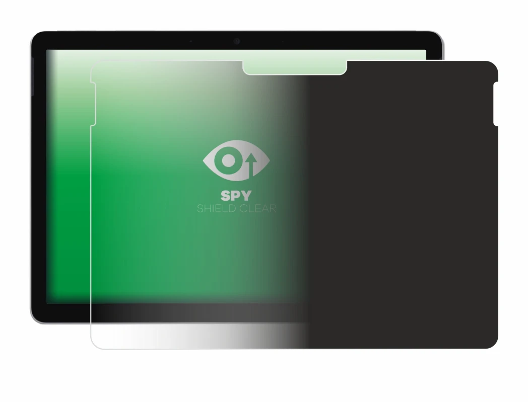 Abbildung des Geräts Microsoft Surface Go 3 mit einer Vielzahl des Displayschutzes.