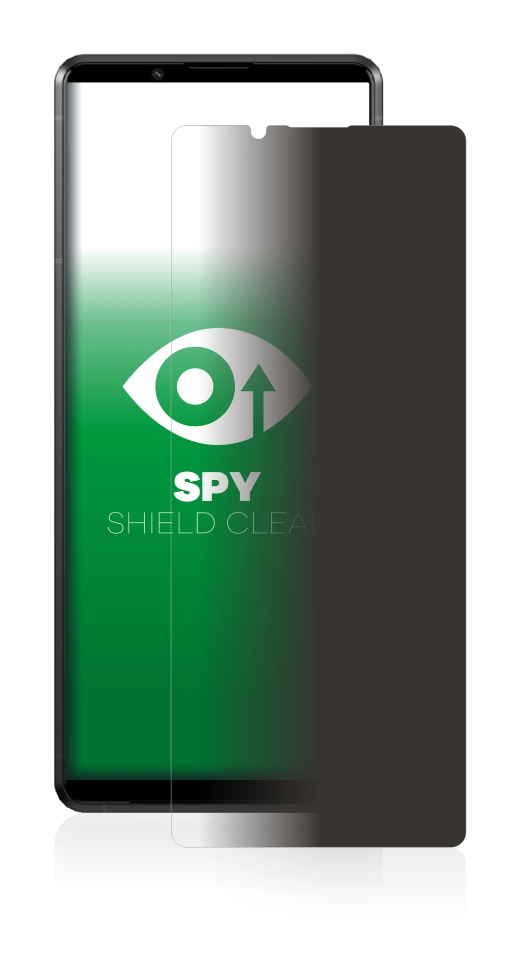 Abbildung des Geräts Sony Xperia Pro-I mit einer Vielzahl des Displayschutzes.